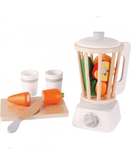 Wooden Blender with accessories