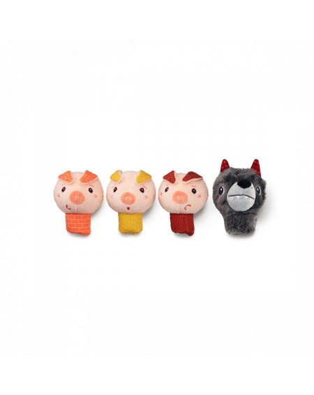 Finger Puppets -The Wolf and the Three Little Pigs