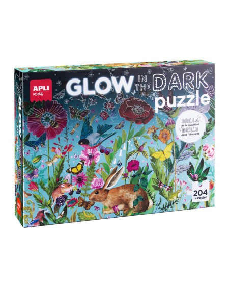Puzzle Glow in the Dark Flowers 204pcs